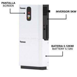 Kit Solar Autoconsumo con Batería de Litio 5 kWh HOME KIT ONE