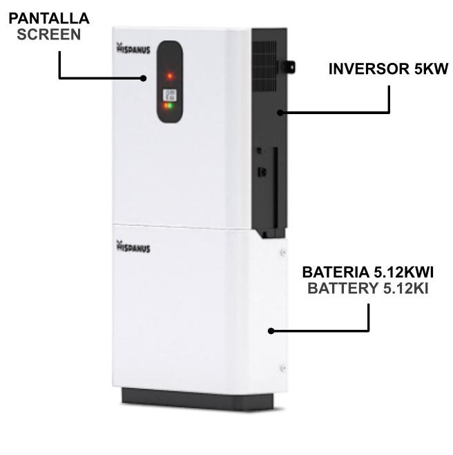 Kit Solar Autoconsumo con Batería de Litio 5 kWh HOME KIT ONE