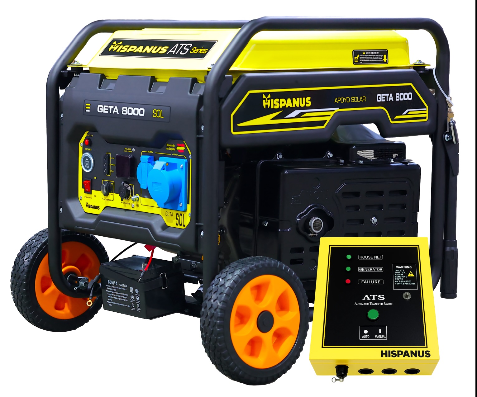 Generador Arranque Automático para Corte de Red GETA ATS 8000W