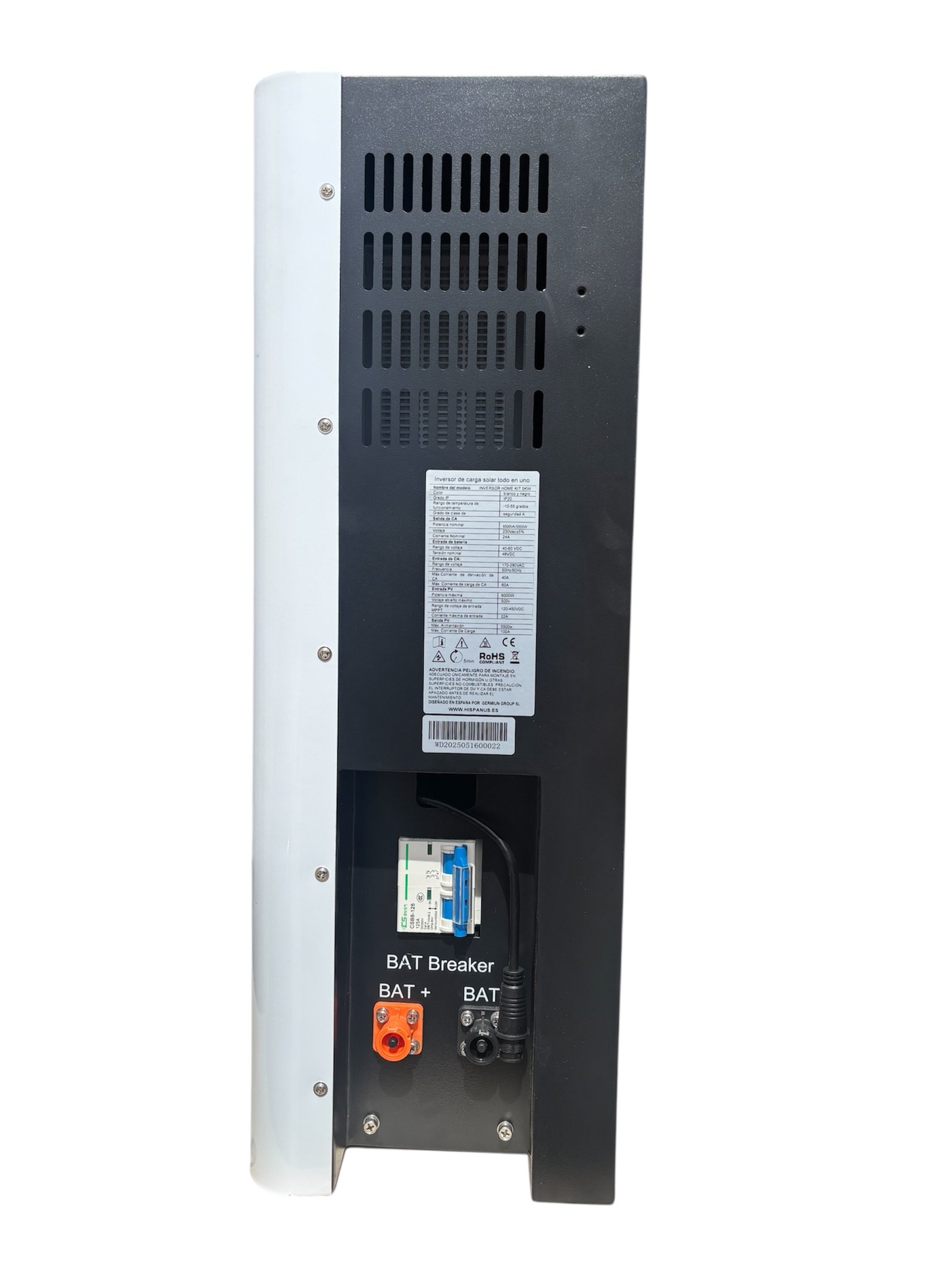 KIT SOLAR 5kW con placas solares y batería de litio – 6000 ciclos - Imagen 6
