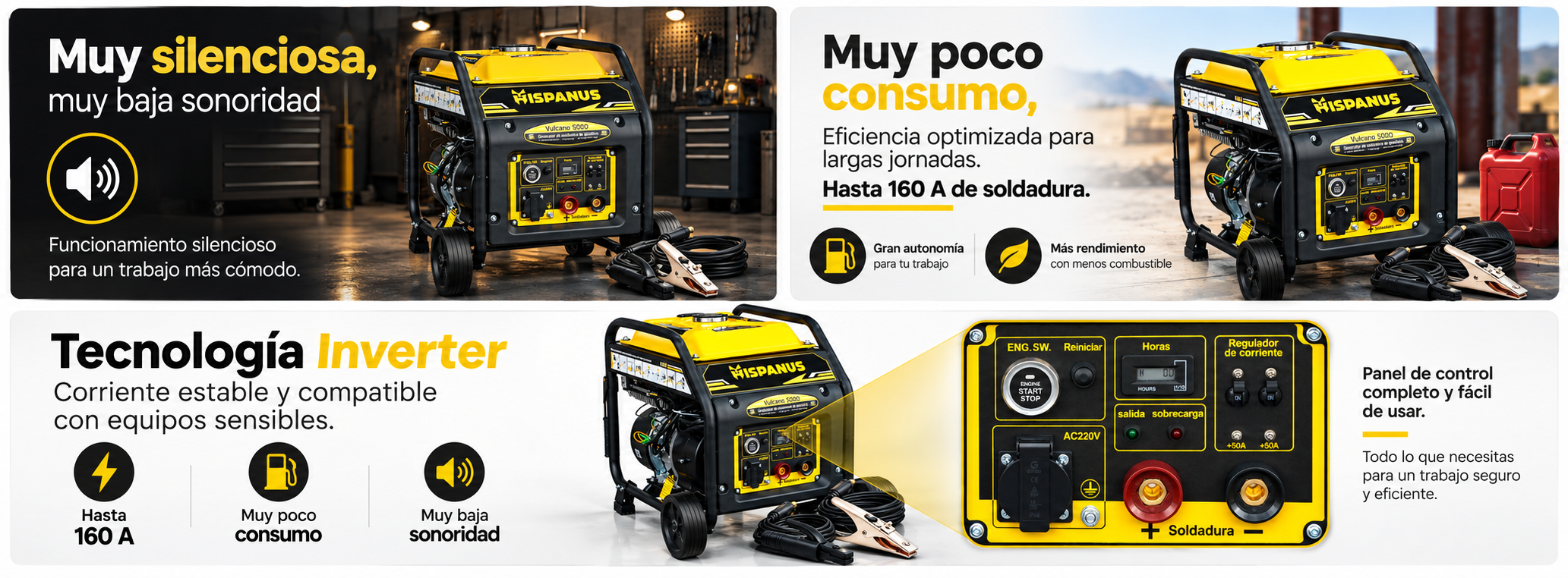 Motosoldadora de gasolina