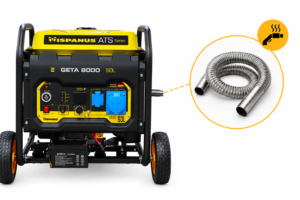 Groupe électrogène GETA HISPANUS avec kit d’évacuation des gaz et flexible